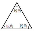 鋭角三角形