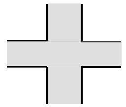 十字形状の柱梁接合部