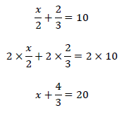 方程式とは 1分でわかる意味 移項 １次方程式の解き方と計算問題 分数の関係