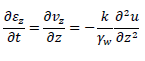 一次元圧密の基礎方程式12
