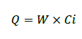 Q=W×Ci