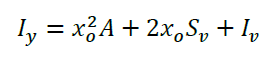 平行軸の定理と断面二次モーメントの関係7
