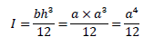 正方形の断面二次モーメントの公式2