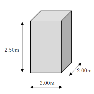 図　10立米と直方体