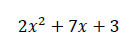 2x^2+7x+3