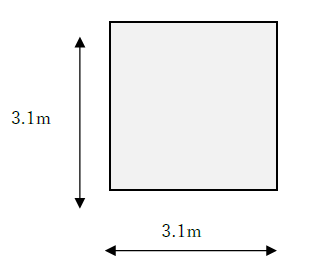 6畳と正方形の広さ