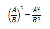(A/B)^2=A^2/B^2 
