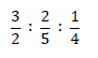 分数の比が3つの例題の解き方1