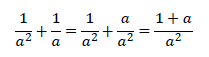 図　分数式の約分、通分の計算2