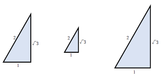 直角三角形の比