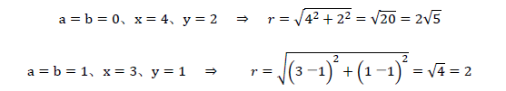 円の方程式と半径の求め方2