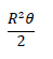 R^2θ/2