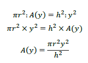 図　円錐の体積と公式、証明3