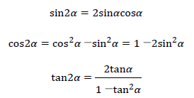 加法定理の応用と二倍角の公式1