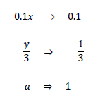 項と係数の例題と計算7
