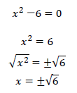 二次方程式の平方根1