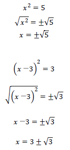 二次方程式の平方根4