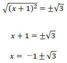 二次方程式の平方根7