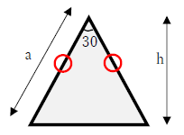 二等辺三角形の角度1