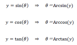 図　三角関数の角度を求める公式と計算