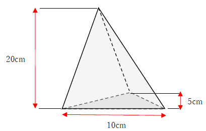 図　三角錐の体積