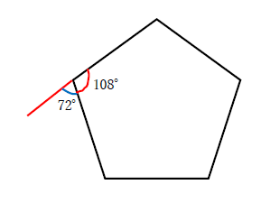 正 五角形 の 角度 の 求め 方