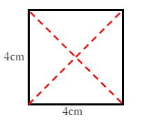 図　正方形の対角線の計算2