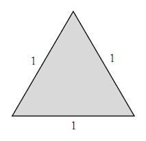 正三角形の辺の比