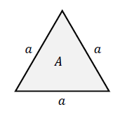 正三角形の面積の求め方