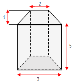 図　四角柱の体積