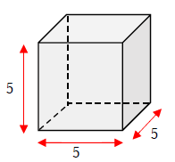 立方体の底面積