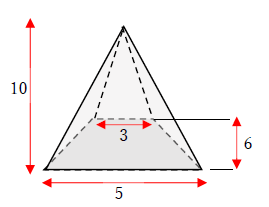 四角錐の底面積