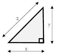 直角二等辺三角形の辺の長さ8