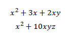 xの係数の求め方は？値1