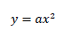 y=ax^2