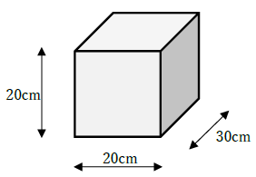 図　容器の容積と求め方