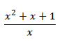 　x2+x+1x