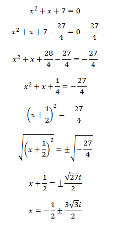 x^2+x+3=0に類似した練習問題1