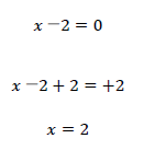 x－2=0の解き方