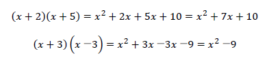 (x+a)(x+b)の練習問題