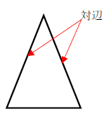 三角形の対辺