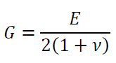 G=E／2（1+ν） 