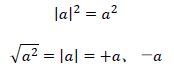 |a|^2=a^2