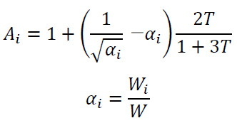 A_i=1+(1/√(α_i )－α_i )  2T/(1+3T)